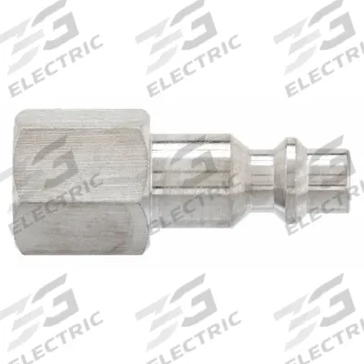 SPEEDAIRE Quick Connect Hose Coupling: 1/4 in Body Size, 1/4 in Hose Fitting Size - Industrial Interchange Stainless Steel Quick-Connect Air Coupling Plugs