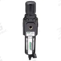 SPEEDAIRE Filter-Regulator: Intermediate Duty Series, 1/4 in NPT, 80 cfm, 40 micron, Manual Drain (MPN 4ZK87). Key specifications — attr109419: SPEEDAIRE; attr109429: Aluminum; attr109463: No; attr109467: Rubber; attr109468: Intermediate Duty.