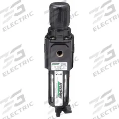 SPEEDAIRE Filter-Regulator: Intermediate Duty Series, 1/4 in NPT, 80 cfm, 40 micron, Manual Drain (MPN 4ZK87). Key specifications — attr109419: SPEEDAIRE; attr109429: Aluminum; attr109463: No; attr109467: Rubber; attr109468: Intermediate Duty.
