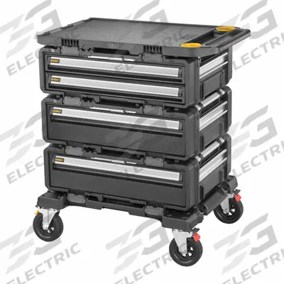 DEWALT Tough System Tool Box Set: 25 13/16 in W x 34 in D x 39 in H, Metal - Tough System Rolling Tool Boxes