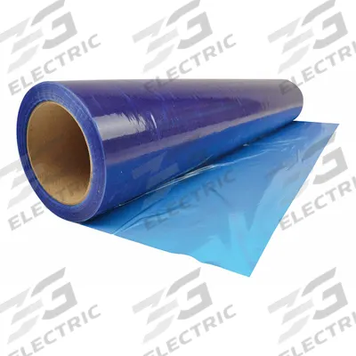 SURFACE SHIELDS Duct Protection Film: 3 mil Thick, 24 in Wd, 200 ft Lg, Blue - HVAC Duct Plastic Sheeting Protection Rolls