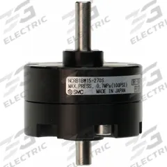 SMC Rotary Air Actuator: Single Vane Actuator, 270° Rotation Angle, 4 in-lb Output Torque, Metric (MPN NCRB1BW15-270S). Key specifications — attr293632: NCRB1BW15-270S; attr294754: SMC; attr947098: Non-Magnetic Piston; attr947108: Basic; attr947133: Metric; attr1108504: Side Ported.