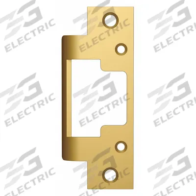 HES Electric Strike Faceplate: 1 1/4 in Wd, 4 7/8 in Ht - Electric Strike Faceplates