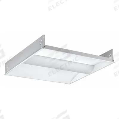 COLUMBIA LIGHTING Recessed Troffer: 2 ft Lg, 2 ft Wd, 2,770 lm, 3500K, 23 W - 2 ft. x 2 ft. LED Center-Basket Troffers