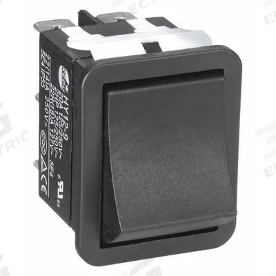 APPROVED VENDOR Rocker Switch: Series HY12, 2 Positions, DPDT, On/On - General Purpose Rocker Switches