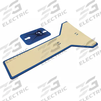 ZIPWALL Head and Non Skid Plate: Non-Skid Plate, 1 in Wd, 8 in Lg, 14 in Ht, Plastic - Dust Barrier Parts & Accessories