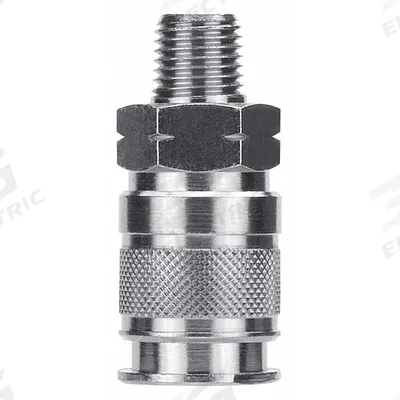 AIGNEP USA Quick Connect Hose Coupling: 3/8 in Body Size, 3/8 in Hose Fitting Size - Universal Interchange Brass Quick-Connect Air Coupling Bodies