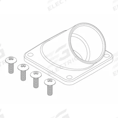 LIBERTY PUMPS Vent Flange Kit: Mfr Part # K001376, Includes Mounting Screws - Flanges for Dewatering & Wastewater Pumps