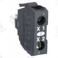 SCHNEIDER ELECTRIC Lamp Module: 22 mm Size, White, LED, 24 V AC/DC Rating, No Transformer (MPN ZBVB1). Key specifications — Compatible Operator: Selector Switch; Compatible with Series: XB4; Terminal Connection Type: Screw Clamp Terminals; Brand: SCHNEIDER; Manufacturer Part Number: ZBVB1; Includes Bulb: Bulb Included.