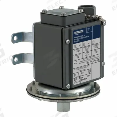 TELEMECANIQUE SENSORS Vacuum Switch: 9016G, 1NO/1NC, 100 psi Pressure - Max - Diaphragm Vacuum Switches for Sensitive-Control Applications