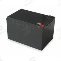 APPROVED VENDOR Sealed Lead Acid Battery: 12V DC, 12 Ah Capacity, 3.7 in Ht, 5.94 in Wd, 3.9 in Dp (MPN 2UKH4). Key specifications — Terminal Connection: 0.250 in Faston; Battery Cycle Type: Dual Purpose; Brand: APPROVED VENDOR; Housing Material: Flame Retardant ABS.