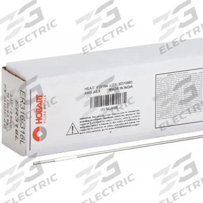 HOBART Welding Rod: Stainless Steel, ER316/316L, 3/32 in x 36 in - ER316L TIG Welding Rods