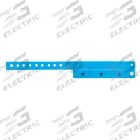 ID Wristband: Stubs Void If Detached, 10 in Overall Lg, 3/4 in Overall Wd, Vinyl, Blue, 500 PK (MPN VC3-05). Key specifications — attr1085229: Blue; attr1126094: Blue.