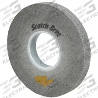 SCOTCH-BRITE Convolute Wheel: 8 in Dia x 3/8 in W, 3 in Arbor, Silicon Carbide, Fine, Hard (9), Hard (MPN 7100103119). Key specifications — Series: EP-WL; Brand: SCOTCH-BRITE.