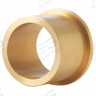 BUNTING BEARINGS Flanged Sleeve Bearing: Bronze, 1/2 in Bore, 3/4 in OD, 5/8 in Lg - Non-Leaded Metallic Flanged Sleeve Bearings