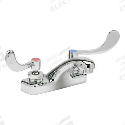 ZURN Low Arc Bathroom Faucet: AquaSpec, Brass, Chrome Finish, 2.2 gpm Flow Rate - Centerset Handle Bathroom Faucets