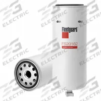 FLEETGUARD Automotive Fuel/Water Separator: Spin-On, 21 7/8 in Overall Lg, 4 5/16 in Outside Dia (MPN FS20162). Key specifications — attr1137520: BF1283; attr1137521: FS20162; attr434022: FLEETGUARD; attr427730: Cellulose; attr1017113: Caterpillar.