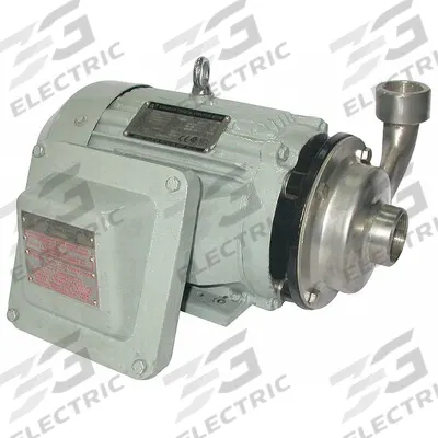 Dayton Centrifugal Pump: 316 Stainless Steel, 1 1/2 hp Max. Horsepower, 208-230/460V AC - 316 Stainless Steel Hazardous Location Pumps