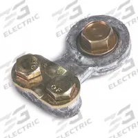 GROTE Battery Terminal: Universal, Side Terminal, 6 to 2/0 ga, Negative/Positive, Lead (MPN 84-9134). Key specifications — Contact Material: Lead; Alignment: Universal; Connection Type: Side Terminal; Gauge: 6 to 2/0 ga; Polarity: Negative/Positive; Brand: GROTE.