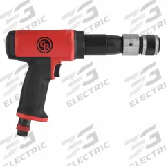 CHICAGO PNEUMATIC Air Hammer: 3/8 in Shank Size, 3 1/2 in Stroke Lg, 2,500 bpm Blows per Minute (MPN CP7165). Key specifications — attr1320834: CHICAGO PNEUMATIC; attr1320853: Round; attr1320854: Round; attr1320857: Bare Tool.