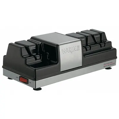 WARING COMMERCIAL Knife Sharpener: 3 Stages, Coarse/Fine - Electric Knife Sharpeners