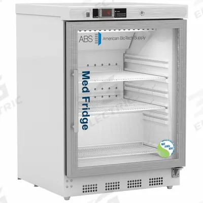 AMERICAN BIOTECH SUPPLY Pharmacy Refrigerator: 4.6 cu ft, Undercounter, 1°C to 10°C - Pharmacy & Vaccine Refrigerators