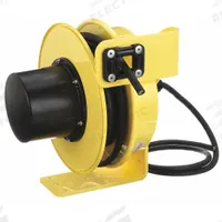 KH INDUSTRIES Extension Cord Reel: Ratchet Lock, 50 ft Cord Lg, 10 AWG, SOOW, Bare Wire Cord Lg (MPN RTFH3L-WW-B10K). Key specifications — Retractable Cord Ending NEMA Configuration: Bare Wire; Voltage: 600V AC; Brand: KH INDUSTRIES.
