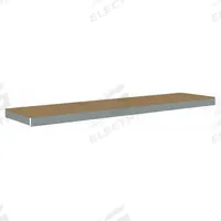 TENNSCO Shelf: 96 in x 24 in, 1,600 lb Load Capacity, Particleboard, Gray, Shelf (MPN ZLCS-9624D). Key specifications — Decking Material: Particleboard; Includes: (2) Channel Beams; Decking Finish: Unfinished; Shelf Configuration: Single Straight; Color: Gray; Frame Material: Steel; Brand: TENNSCO; Frame Finish: Zinc Plated.