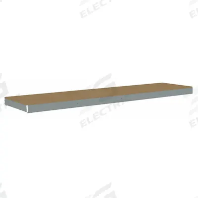 TENNSCO Shelf: 96 in x 24 in, 1,600 lb Load Capacity, Particleboard, Gray - Particleboard Decking Shelf Kits for Boltless Shelving
