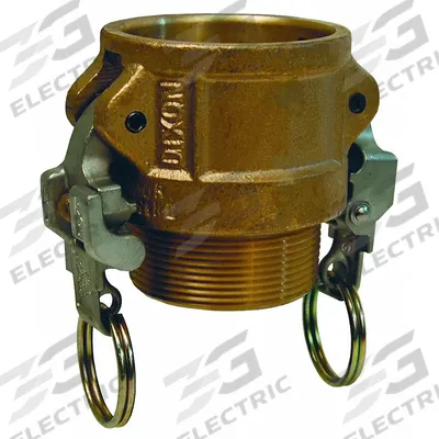 DIXON VALVE & COUPLING Cam and Groove Coupling: 1 1/4 in Coupling Size, 1 1/4 in Hose Fitting Size - Type B Forged Brass Cam & Groove Fittings