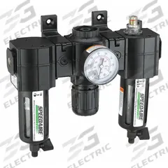 SPEEDAIRE Filter/Regulator/Lubricator: 1/4 in NPT, 56 cfm, 150 psi Max Op Pressure, 5 micron (MPN 7D711). Key specifications — attr109524: SPEEDAIRE.