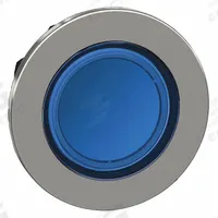 SCHNEIDER ELECTRIC Pilot Light Head: 30 mm Panel Mounting Hole Dia, Blue, Smooth, LED, XB4 Series (MPN ZB4FV063). Key specifications — Brand: SCHNEIDER; Compatible Lamp Module Type: Universal LED Module; Compatible with Series: XB4.