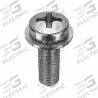 SEMS Screw: Internal Tooth, M4x0.70 Thread Size, 12 mm Lg, Stainless Steel, Plain, Pan, 10 PK (MPN MPPJIX04012-010P1). Key specifications — Drive Size: #2.