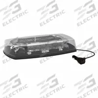 ECCO Mini Light Bar: Mini Light Bar Vehicle Light Bar Size, LED, SAE J845 Class 1, Mini Light Bar (MPN 5597CAC-MG). Key specifications — Electrical Connection: Lighter Plug; Series: 5597 Reflex Series; Brand: ECCO; Number of Flash Patterns: 18; Mount Type: Magnetic; Light SAE Class Rating: SAE Class 1.