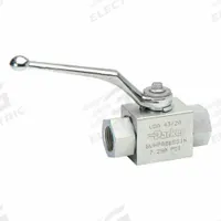 PARKER High Pressure Hydraulic Ball Valve: Not Lockable, 4.53 in Handle Lg, Two-Way Ways, Delrin, BV (MPN BVHP08SSS1V). Key specifications — Brand: PARKER; Manufacturer Part Number: BVHP08SSS1V; Ball Seal Material: Delrin; Handle Lockability: Not Lockable; Shaft Seal Material: Fluorocarbon; Series: BV; Port Connection: #8 SAE O-Ring Boss.