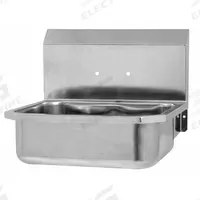 SANI-LAV Hand Sink: 1 Stations, 5 in Bowl Dp, 14 in Bowl Lg, 11 in Bowl Wd, Faucet Not Included (MPN 6054). Key specifications — Includes Side Splash: Side Splash Not Included; Series: Stainless Steel Hand Wash Sink; Brand: SANI-LAV.