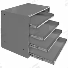 Sliding Drawer Cabinet Frame: 20 in x 12 1/2 in x 15 in, For 4 Drawers, Gray, Bearing (MPN 310B-95). Key specifications — Cabinet Color: Gray; Stackable: Yes; Brand: DURHAM MFG.
