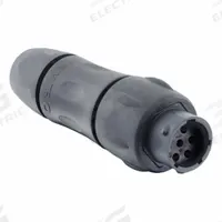 SOURIAU Electrical Connector: Trim Trio UTSX 14, In-Line Receptacle with Cable Gland, 7 Contacts (MPN UTSX1JC147P). Key specifications — Wire Size: 30 AWG to 14 AWG; Includes Contacts: Contacts Not Included; Brand: SOURIAU; Coupling Type: 1/3 Bayonet; IP Rating: IP69K; Series: Trim Trio UTSX; Contact Gender: Male; Voltage Rating: 500V.