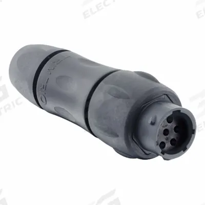 SOURIAU Electrical Connector: Trim Trio UTSX 14, In-Line Receptacle with Cable Gland - Trim Trio UTSX Harsh Environment Circular Connectors