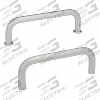 JW WINCO Pull Handle: Threaded Holes, Stainless Steel, Silver, 0.39 in, 7.28 in Grip Lg (MPN 425-NI-10-200-GS). Key specifications — Screw Size: M5; Brand: JW WINCO; Color: Silver; _Leg Style: Grade 303.
