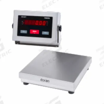 DORAN Industrial Bench Scale: 10 in x 10 in, IP69K, Corded Remote - Bench Scales with Remote Indicator