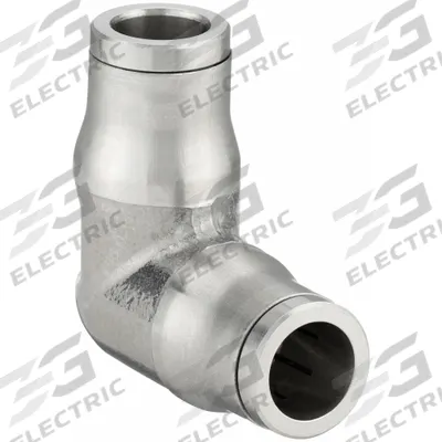 LEGRIS Push-Fit Elbow Fitting: 1/4 in OD x 1/4 in OD Size, Push-to-Connect x Push-to-Connect - Stainless Steel Tube Fittings