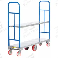 LITTLE GIANT Platform Truck: 2,000 lb, 60 in L x 16 in W x 10 in H Deck, Solid, 12 ga Deck, Smooth (MPN HE-1660-RS). Key specifications — Side Panel Type: No Side Panels; Brand: LITTLE GIANT; Color: Gray; Caster/Wheel Configuration: (4) Swivel.