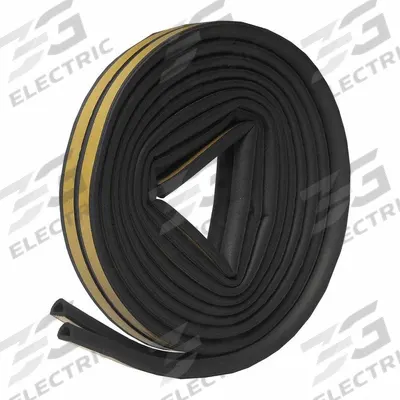 FROST KING Door Weatherstripping: 10 ft Lg, 9/16 in Wd - Weatherstrip Tubing