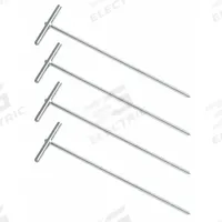 FLUKE Stake Accessory Kit: 25 m_50 m Cable Lg, 12 in Stake/Grounding Rod Lg, ES-162P4-2. Key specifications — Cable Color: Green; Manufacturer Part Number: ES-162P4-2; For Use With: Earth Ground Resistance Tester; Product Type: 4-Pole Stake Kit; Includes: (4) Earth Stakes; Compatible with Manufacturer Model Number: 1623-2; Compatible with Grainger Part Number: 30JZ60; Brand: FLUKE.