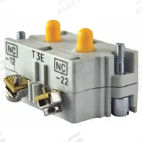EATON Contact Block: 30 mm Panel Mounting Size, 2NO, Momentary, 10250T/E34 Series (MPN 10250T2E). Key specifications — Switch Action: Momentary; Terminal Connection Type: Screw Clamp Terminals; Brand: EATON; Compatible with Series: 10250T.