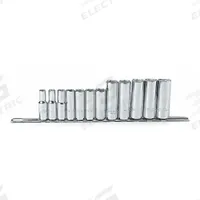 PROTO Socket Set: 3/8 in Drive, 12 Piece, 6-Point, Metric, 8 mm to 19 mm (MPN J52205). Key specifications — attr1224269: 3/8 in; attr1204685: Tether Ready; attr1204650: 8 mm to 19 mm; attr1204673: Socket Bits Not Included; attr1204688: PROTO; attr1206170: Deep Sockets.