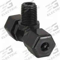 PARKER Compression Tee Fitting: 1/4 in OD x 1/4 in OD x 1/4 in Pipe Size, Polypropylene (MPN P4MT4). Key specifications — Standards: NSF/ANSI 51; Brand: PARKER.