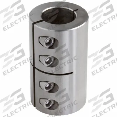 CLIMAX METAL PRODUCTS Rigid Shaft Coupling: 1 1/8 in Bore Dia 1, 1 in Bore Dia 2, Round - One-Piece Rigid Shaft Couplings