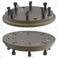 DE-STA-CO Base Plate: CB-200-B01, 8.79 in Dia. x 8 in Ht., Aluminum. Key specifications — attr977817: CB-200; attr950665: DE-STA-CO; attr977810: Aluminum.